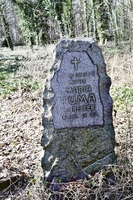 Jediný náhrobek, který zde zbyl. Služebná Maria Tuma zemřela na tyfus ve svých 29 letech.
